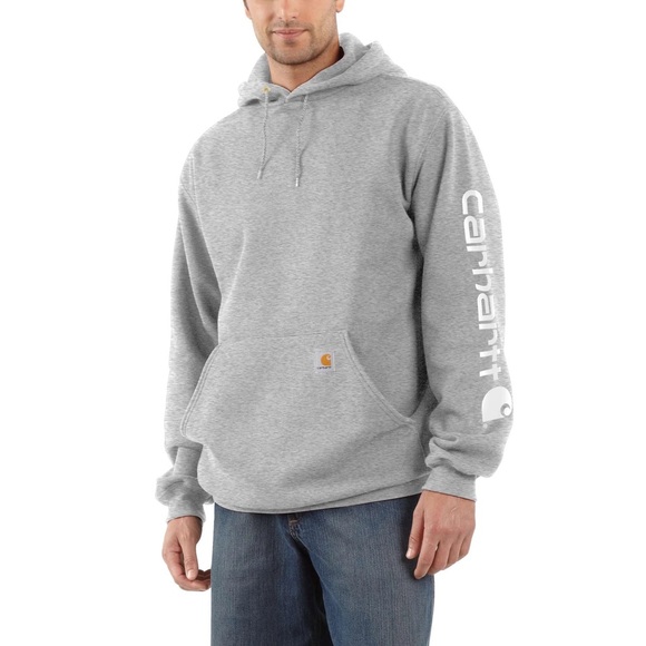 Carhartt Heather Gray Loose Fit Hoodie - Picture 1 of 4